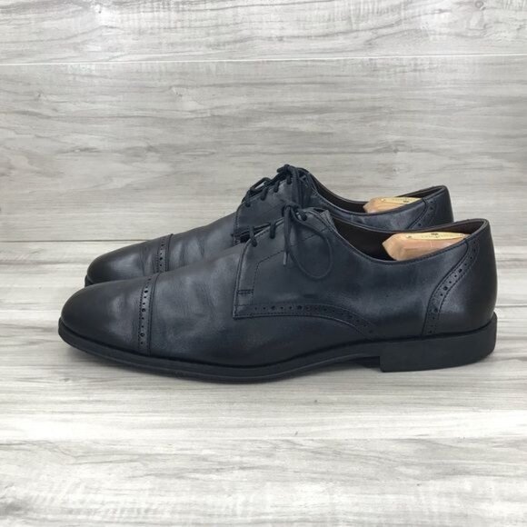 Allen Edmonds Oxfords Men\'s 12D Back Bay Black Leather Cap Toe Dress Shoes main image 11
